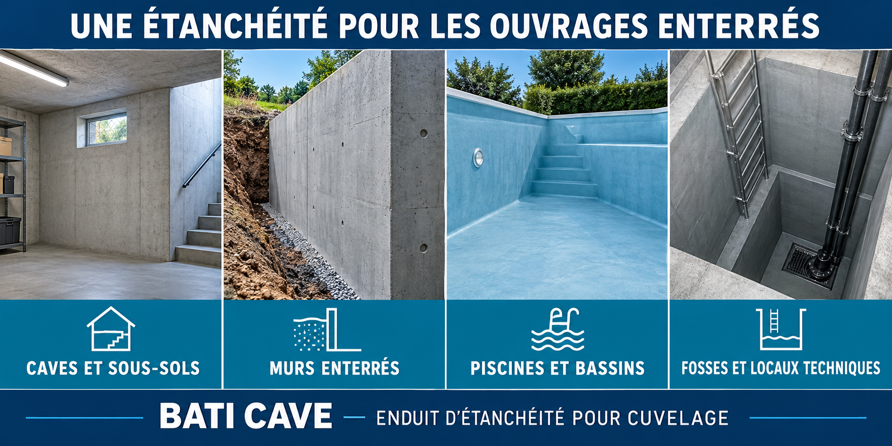 Domaines d'application de BATI CAVE